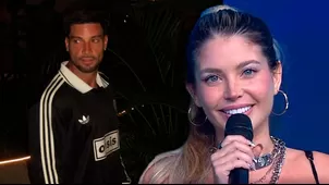 Flavia Laos emocionada por Luis Mautecci | Composición: Katherine Lozano | Fuente: América Televisión e Instagram luis_mateucciof