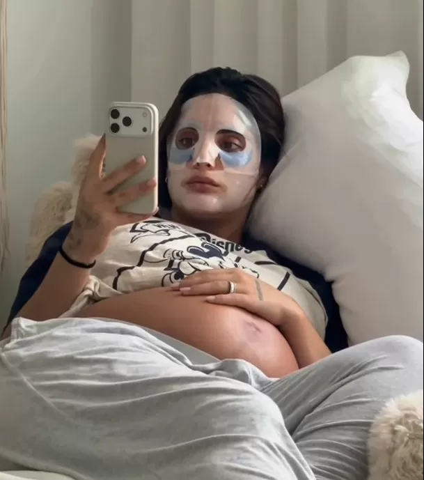 Isabella Ladera en sus últimos días de gestación | Fuente: Instagram hugogarcia