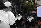 Hugo García e Isabella disfrutaron del primer paseo con Koa