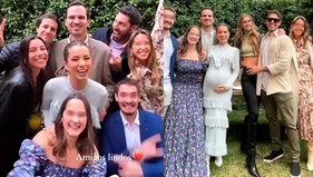 Hugo García y Mafer Neyra se reencontraron en baby shower junto a sus respectivas parejas