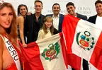 Hugo García y su eufórica celebración junto a la familia de Alessia Rovegno en la preliminar del Miss Universo