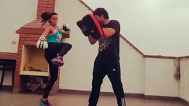 	<p>Instagram: Angie Arizaga comparti&oacute; video de su intenso entrenamiento</p>