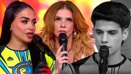 Johanna poniendo en aprietos a Kevin por Onelia | Composición: Katherine Lozano | Fuente: AméricaTv