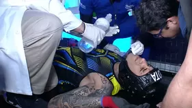 Jota Benz se cayó y sufrió fuerte golpe en el rostro