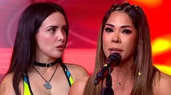 Karen hizo su descargo por acusación de Roucha | Composición: Katherine Lozano | Fuente: AméricaTv