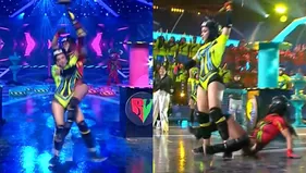 Karen Dejo terminó en el piso tras choque con Onelia Molina