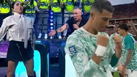 Katia Palma celebró en vivo triunfo de Portugal a Croacia
