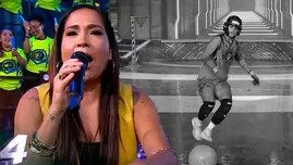 Katia dando su chiquita a Gabo | Composición: Katherine Lozano