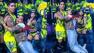 Katia Palma sufrió bochornosa "caída" en pleno baile en EEG