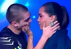 ¿Katia Palma y Santiago se besaron en vivo en reto de actuación?