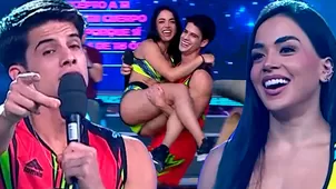 Kevin se declaró y cargó a Onelia en vivo: "Loco por tu amor". | Fuente: América Televisión