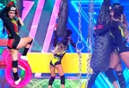 Korina Rivadeneira cayó intempestivamente durante juego de fuerza con Allison Pastor 
