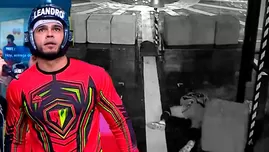 Leandro viendo su caída | Composición: Katherine Lozano