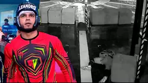 Leandro preocupó a todos al sufrir aparatosa caída en pleno juego