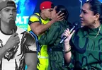 Leandro sorprendió a Katia Palma con beso y ella lo rechazó