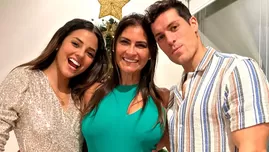 Luciana Fuster compartió tierna foto navideña junto a su suegra Verónica Costa y Patricio Parodi