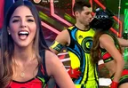 Luciana Fuster dio romántico beso a Patricio Parodi tras ganar competencia