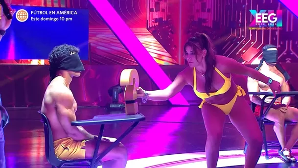 Macarena Vélez sacó así de la competencia a Said Palao. (Foto: América TV)