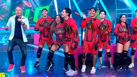 Mathías contento con el equipo de Combate | Composición: Katherine Lozano