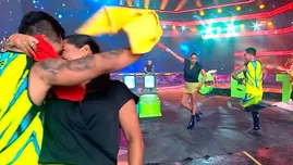 Katia y Raúl bailando marinera EN VIVO | Composición: Katherine Lozano | Fuente: AméricaTv