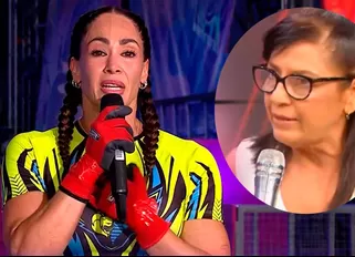 Meli emocionada por su mamá Lupita | Composición: Katherine Lozano