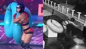 Melissa Loza protagonizó una aparatosa caída en competencia