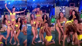 Melissa Loza sufrió aparatosa caída en plena celebración