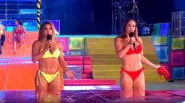 Melissa y Karen en show | Composición: Katherine Lozano