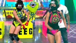 Michela Elías dedicó baile a Rosángela Espinoza al ganarle juego extremo