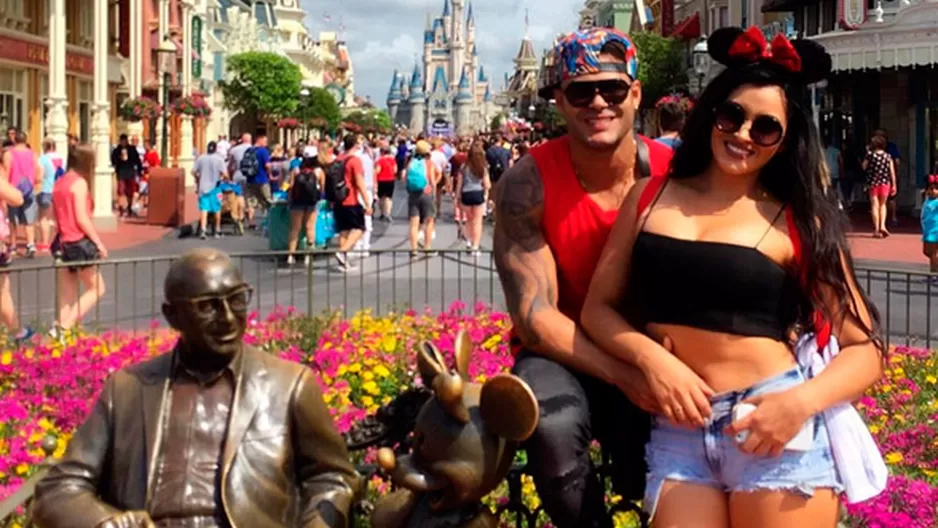 Michelle Soifer y Erick Sabater disfrutaron sus vacaciones en Disney