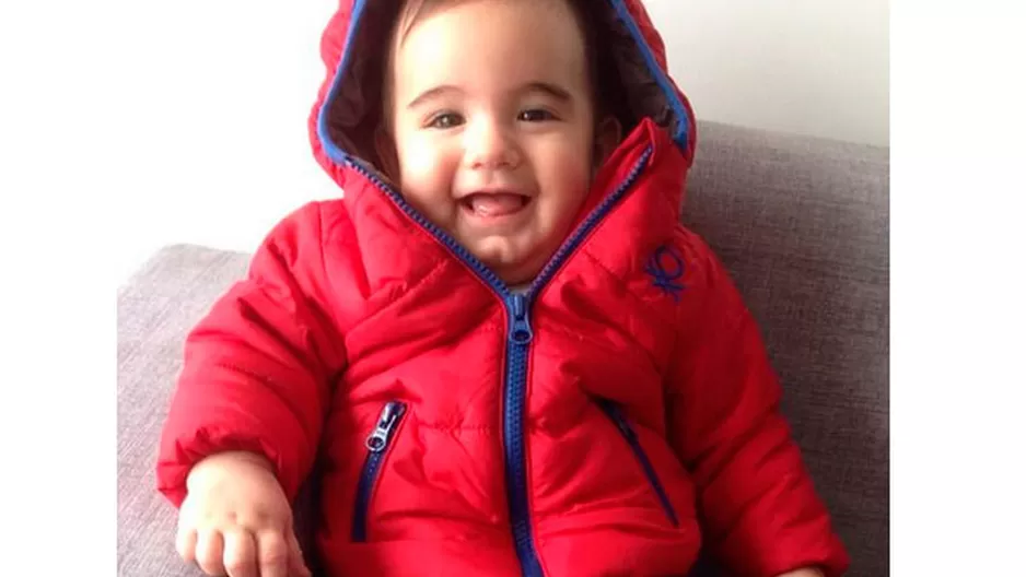 El bebé Marchello mostró su encantador disfraz