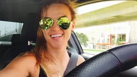 	<p>Mira c&oacute;mo termin&oacute; Angie Arizaga despu&eacute;s de unos minutos de ejercicios.</p>