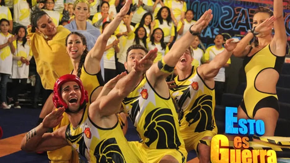 Los leones celebrando el triunfo.