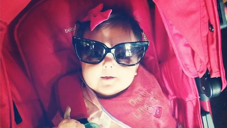 Gia Pesaressi Vértiz en una tierna imagen.