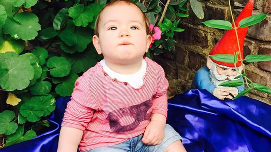 	Natalie V&eacute;rtiz comparti&oacute; una bella foto por los 9 meses de Liam.