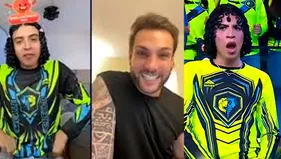 Nicola Porcella felicitó en Tiktok a Valentino tras reto de EEG