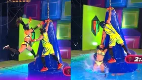 Onelia Molina protagonizó aparatosa caída en la piscina