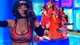 Onelia Molina sufrió fuerte golpe al saltar sobre la piscina.