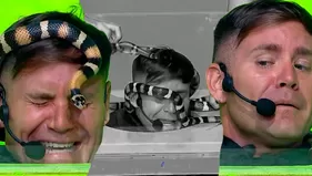 Pancho Rodríguez gritó de terror en pleno reto con culebras