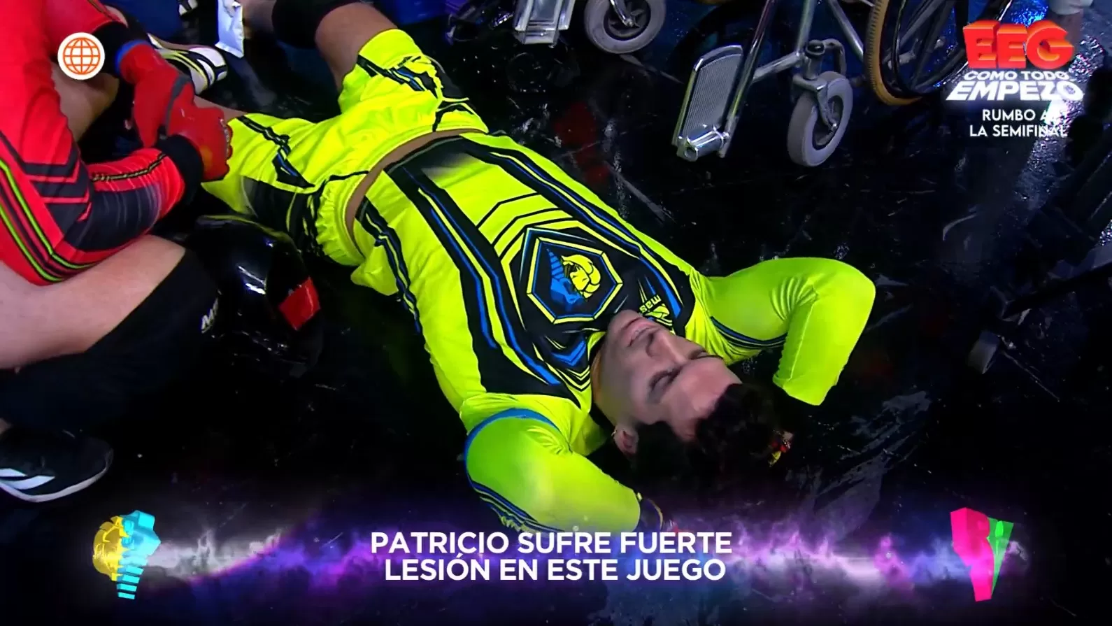 Patricio Parodi quedó rendido en el suelo