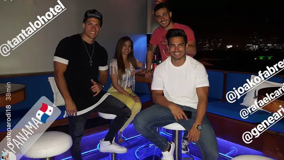 Patricio Parodi y Génesis Arjona celebraron así su reencuentro en Panamá.