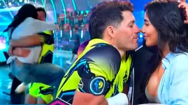 Patricio Parodi y Roxana Molina tuvieron efusivo reencuentro. | Fuente: América Televisión