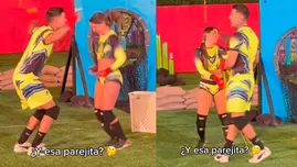 Paul Michael y Mapi captados infraganti en detrás de cámaras. | Fuente: Guerreros y Combatientes