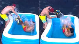 Piero Arenas lanzó baldazos de agua a Facundo González