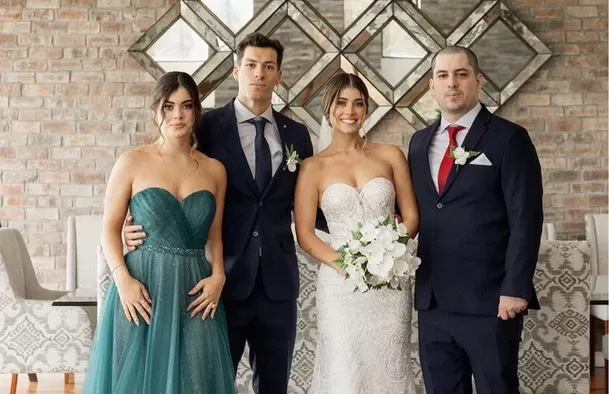 Patricio Parodi y sus hermanos.