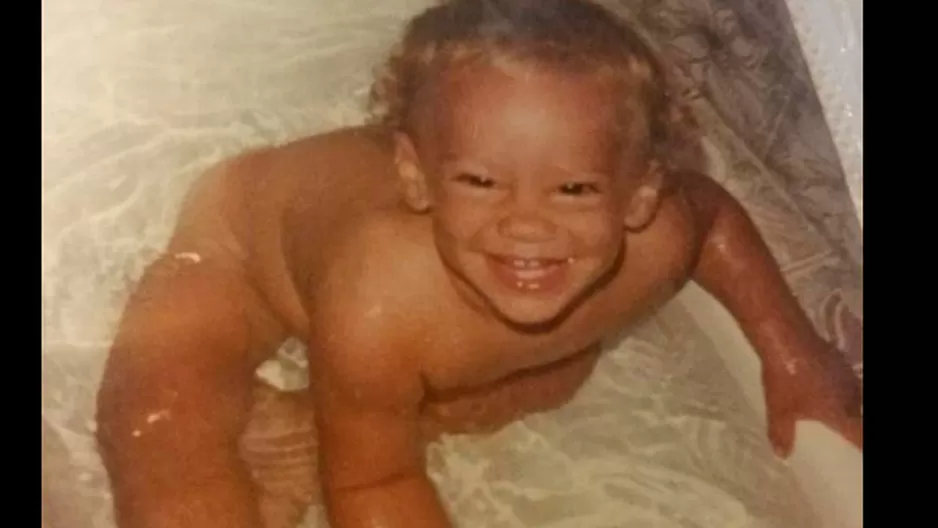 Jazmín publicó fotos de Gino Assereto cuando era un bebé