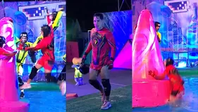 Raúl Carpena protagonizó aparatosas caídas a la piscina