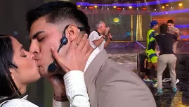 Paul Michael siendo celebrado por compañeros | Composición: Katherine Lozano | Fuente: América Televisión