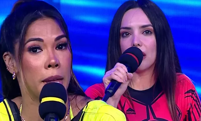 Rosángela Espinoza cobró EN VIVO deuda a Karen Dejo