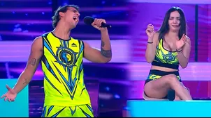 Rosángela Espinoza quedó espantada con canto de Gabriel Meneses